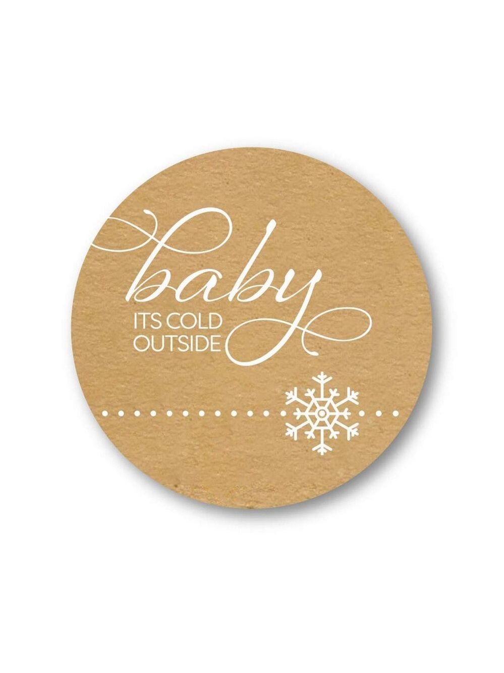 500 Christmas stickers Baby it's Cold Outside